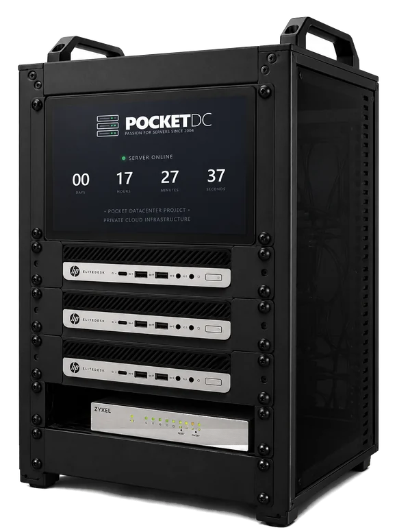 PocketDC compact server rack